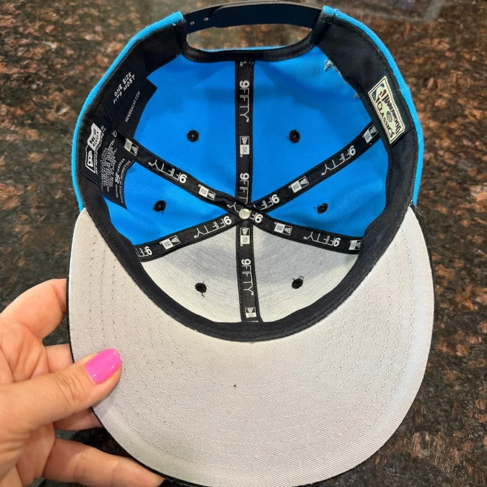 New Era 9FIFTY Chicago Bulls Hat NBA‎ Hardwood Classics Snapback Blue Black OSFM